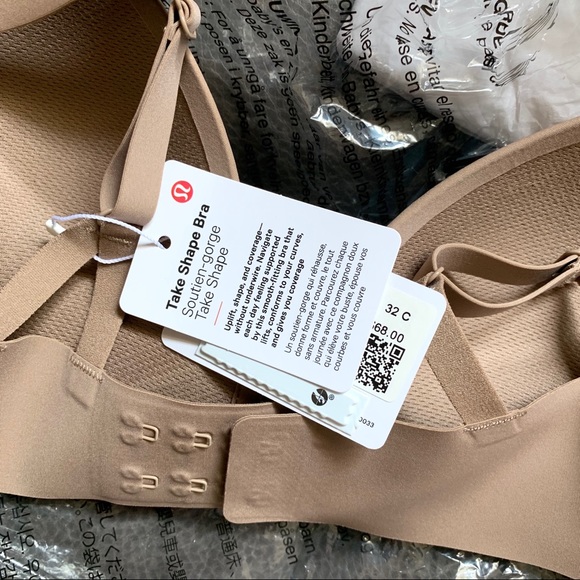 Lululemon Take Shape Bra Soft Sand Size 32C NWT - Picture 10 of 13